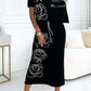 ❤️‍🔥Hot Sale 50% OFF🔥Women's casual two-piece floral T-shirt and mid-length skirt set