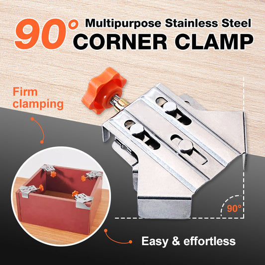 🔥Essential Tools 👉 Multipurpose Stainless Steel 90 Degree Corner Clamp🛠️✨