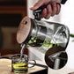 Leaves and water separation press teapot- 750 ml