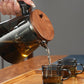 Leaves and water separation press teapot- 750 ml